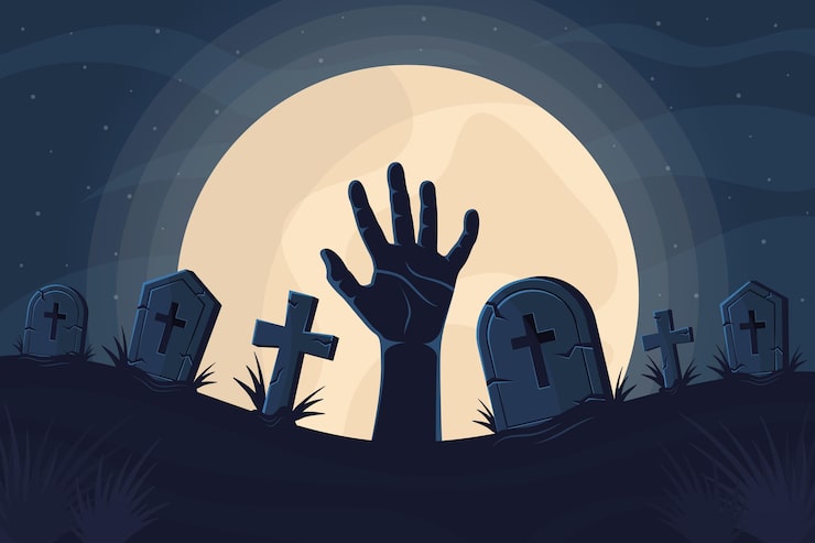 Vector gratuito fondo de halloween en diseño plano