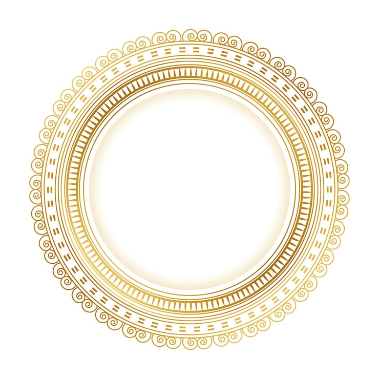 Vector gratuito fondo de marco de encaje dorado con espacio en blanco para imagen o texto