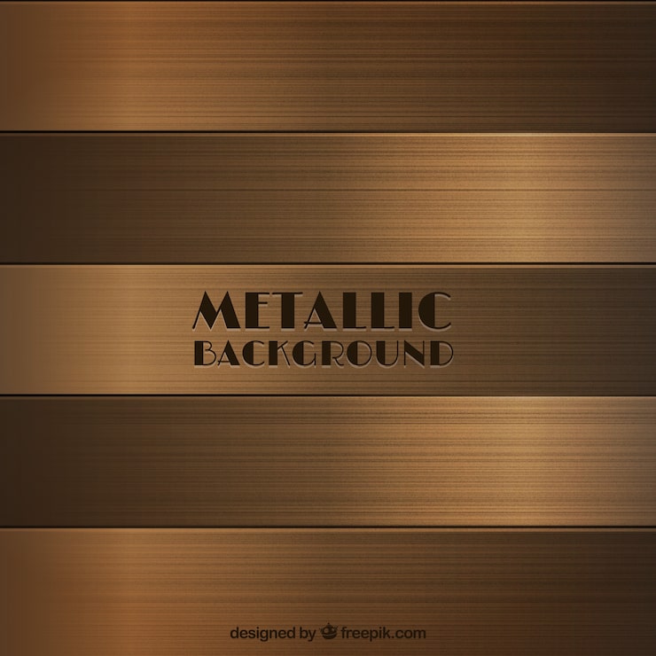 Vector gratuito fondo metálico de bronce