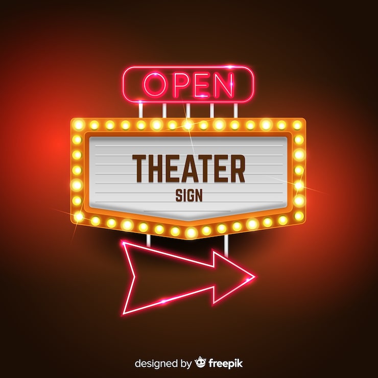 Vector gratuito fondo de la muestra del teatro