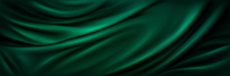 Vector gratuito fondo de tela de seda verde textura de tela satinada