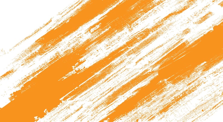 Vector gratuito grunge naranja en fondo blanco