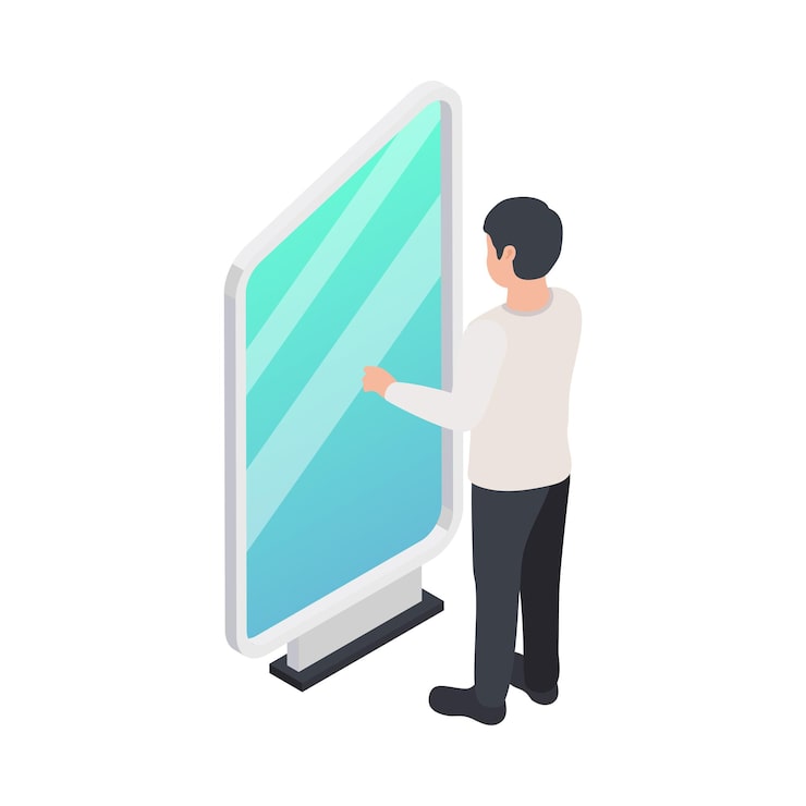 Vector gratuito icono de exposición moderna
