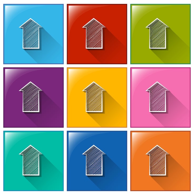 Vector gratuito iconos de flecha