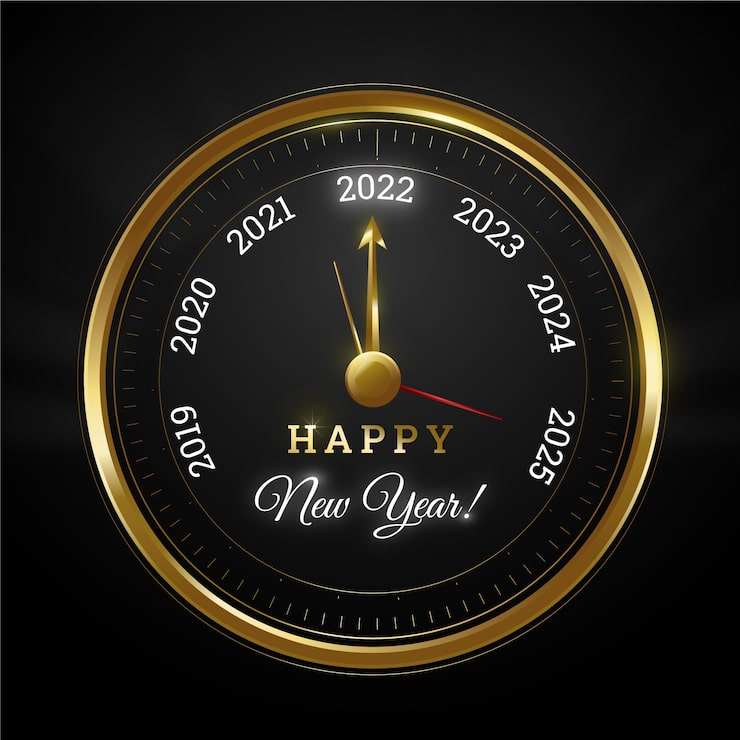Vector gratuito ilustración de año cambiante degradado