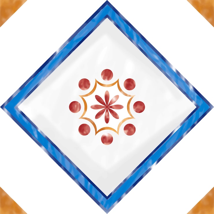Vector gratuito ilustración de azulejos con textura patrón