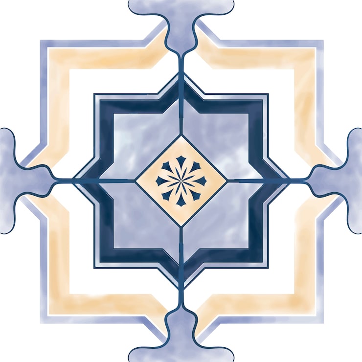 Vector gratuito ilustración de azulejos con textura patrón