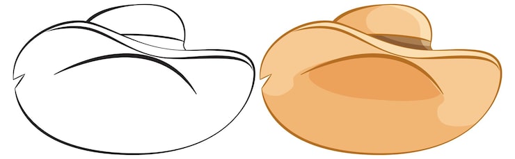 Vector gratuito ilustración estilizada del sombrero de vaquero