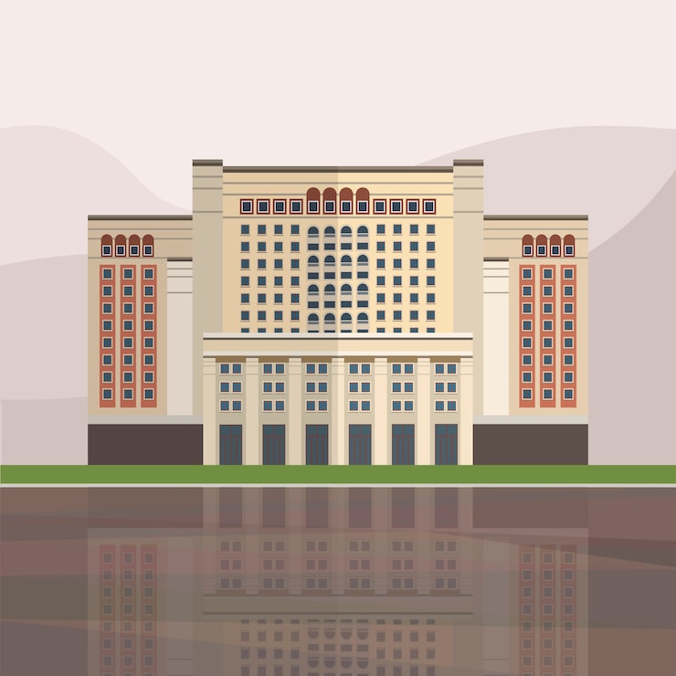 Vector gratuito ilustración del four seasons hotel moscow