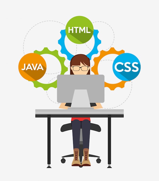 Vector gratuito ilustración del lenguaje de programación
