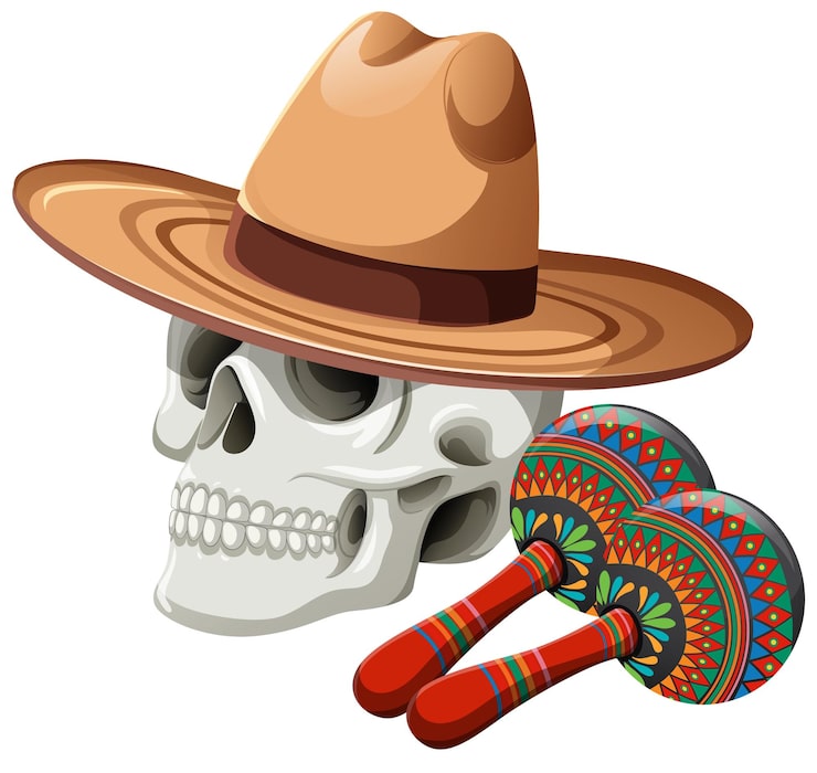 Vector gratuito ilustración de los símbolos culturales mexicanos