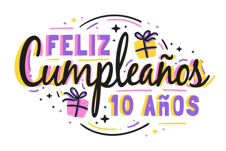 Vector gratuito letras de feliz cumpleaños con regalo