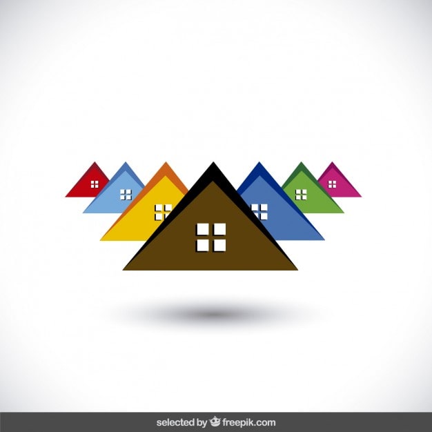 Vector gratuito logo con las azoteas