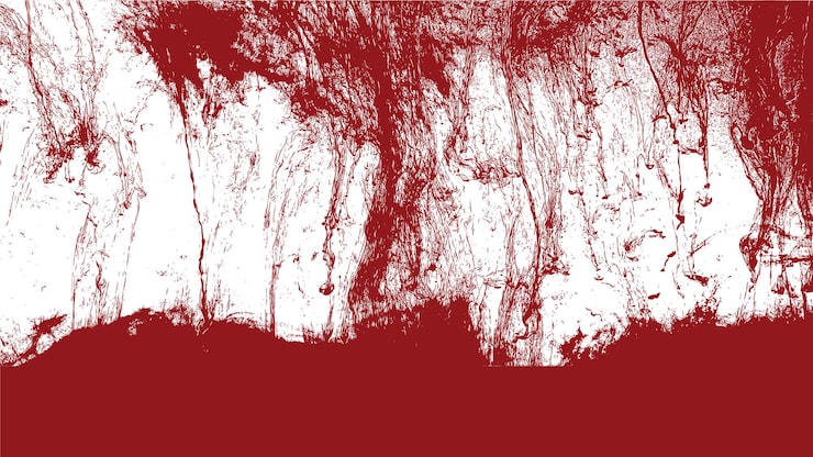 Vector gratuito las manchas de tinta roja y blanca en el fondo