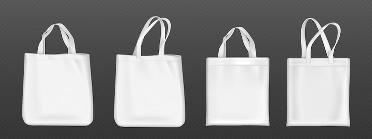 Vector gratuito maqueta de bolsa de equipaje blanca en blanco