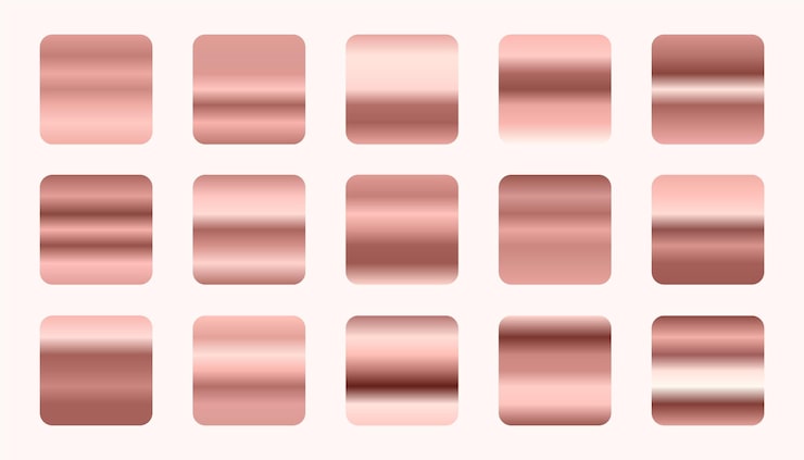 Vector gratuito mezcla metálica suave colección de gradientes abstractos para texturas de fondo