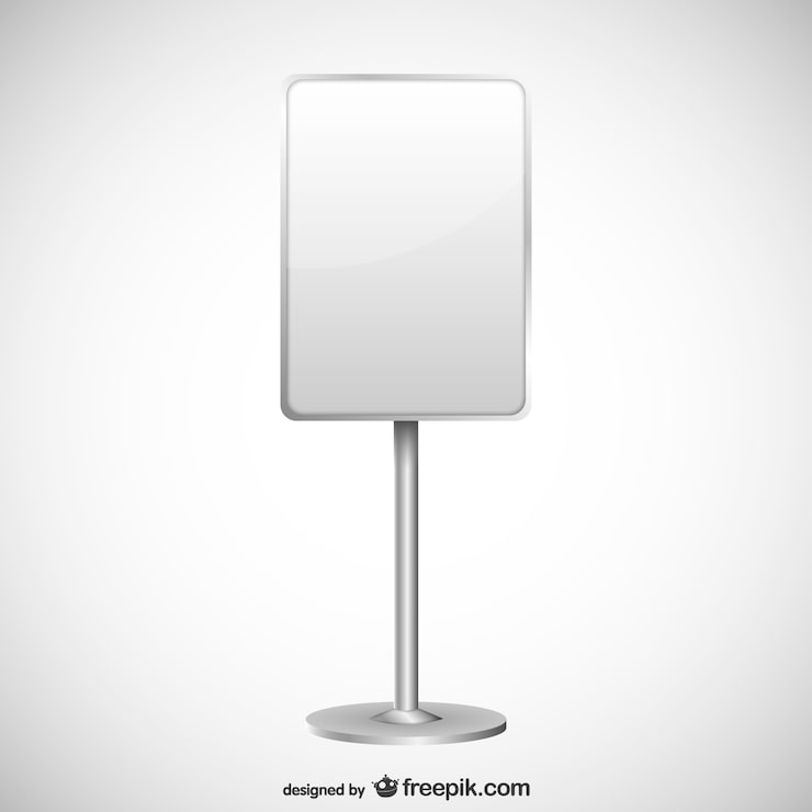 Vector gratuito muestra en blanco