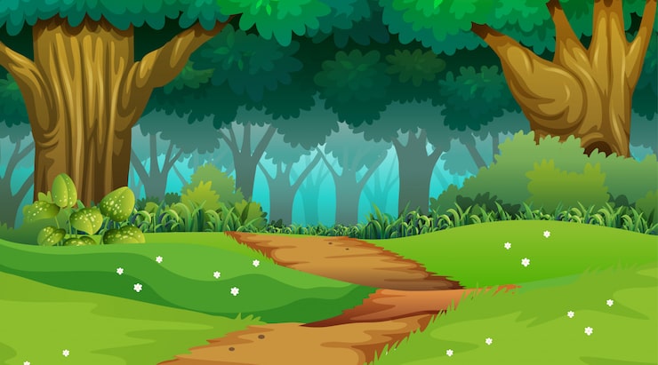 Vector gratuito paisaje natural de fondo vacío