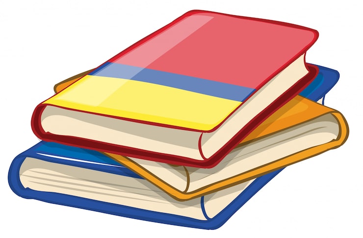 Vector gratuito paquete aislado de libros