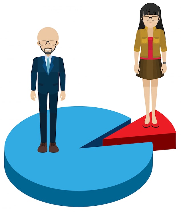 Vector gratuito un pastel con un hombre y una mujer