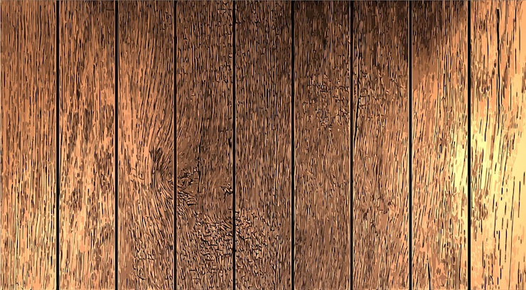 Vector gratuito patrón de textura de madera tablón marrón