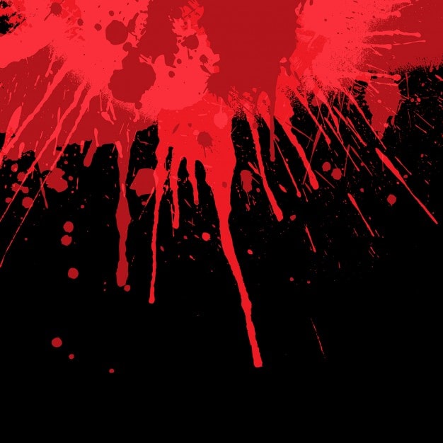 Vector gratuito pintura roja sobre un fondo negro