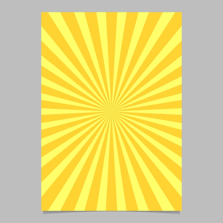 Vector gratuito plantilla de diseño de folleto abstracto sunburst