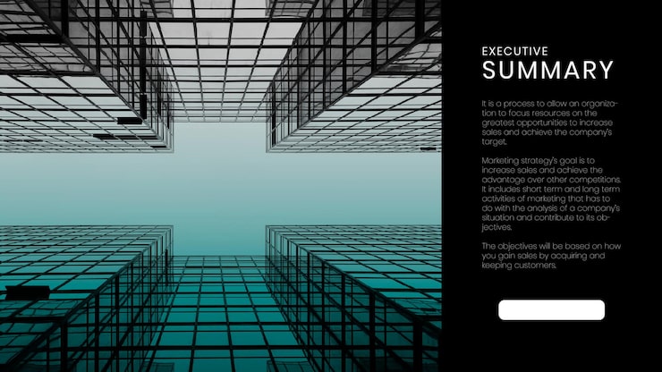 Vector gratuito plantilla editable de presentación de resumen empresarial
