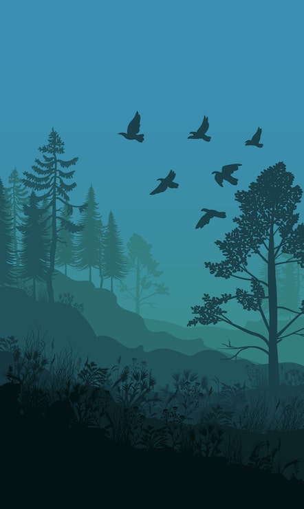 Vector gratuito plantilla de paisaje de naturaleza otoñal