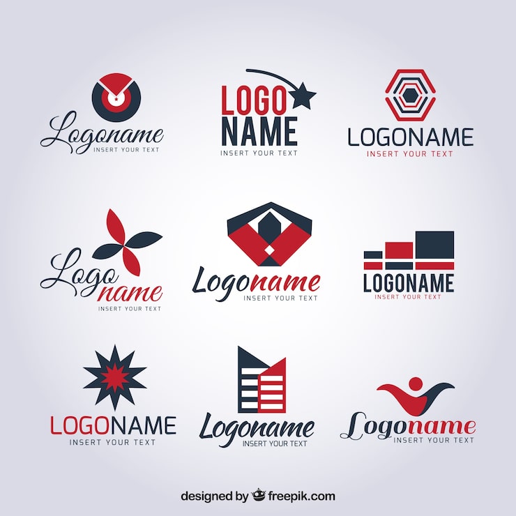 Vector gratuito set de logos modernos