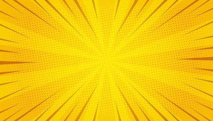 Vector gratuito zoom de cómics amarillos abstractos