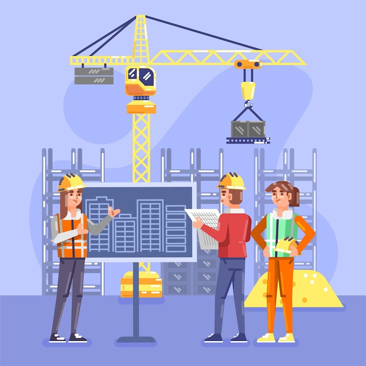 Miễn phí Vector ảnh minh họa kỹ thuật và xây dựng