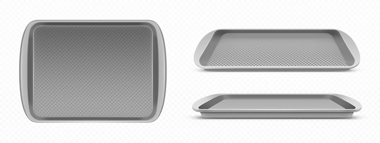 Miễn phí Vector bộ mockup khay đựng thức ăn bằng nhựa