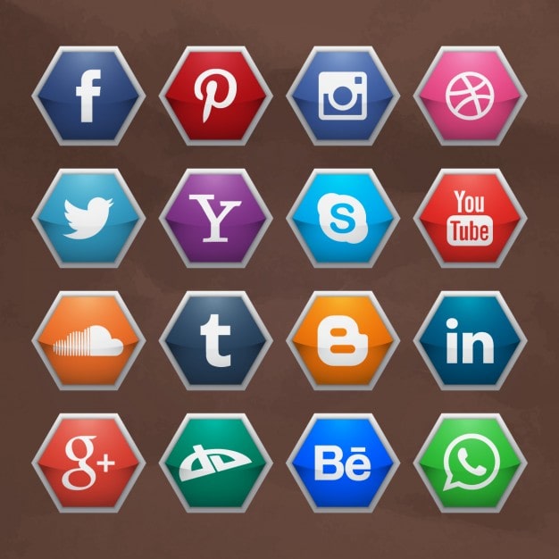 Miễn phí Vector bộ sưu tập logo mạng xã hội