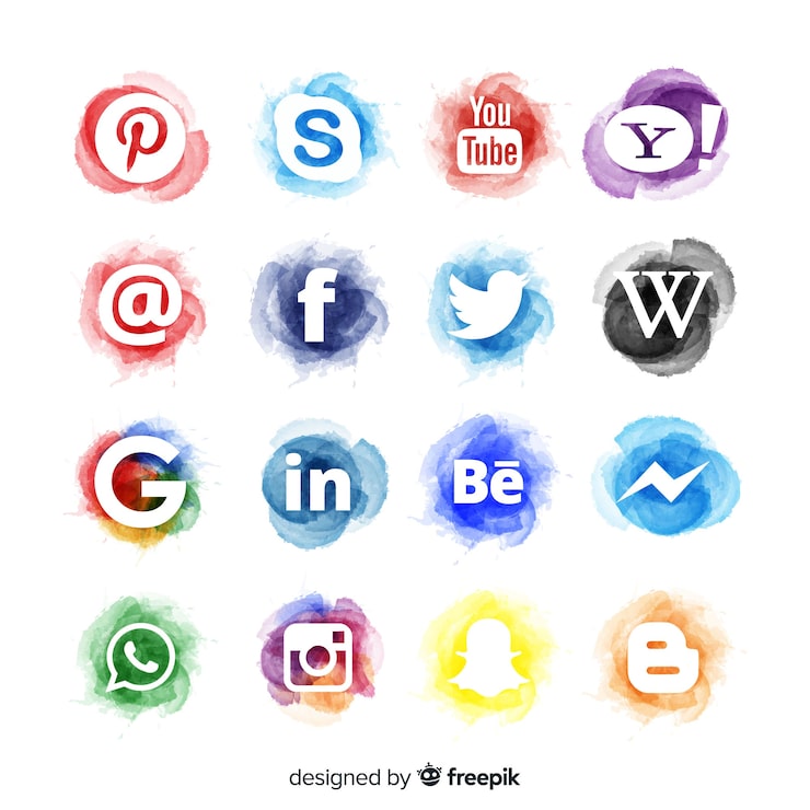 Miễn phí Vector bộ sưu tập logo mạng xã hội