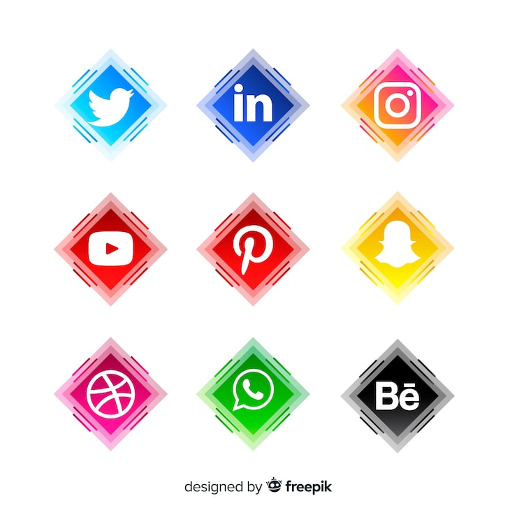 Miễn phí Vector bộ sưu tập logo mạng xã hội