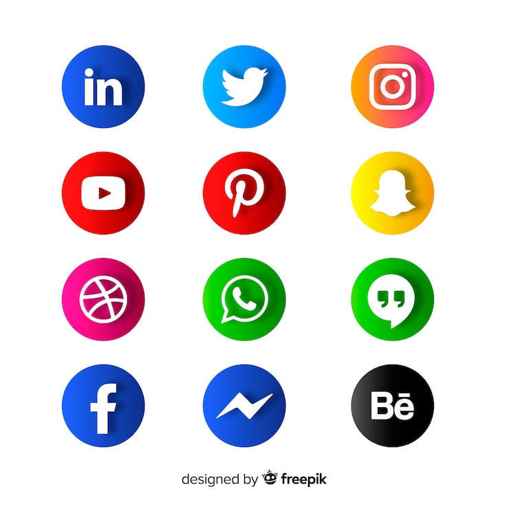 Miễn phí Vector bộ sưu tập logo mạng xã hội