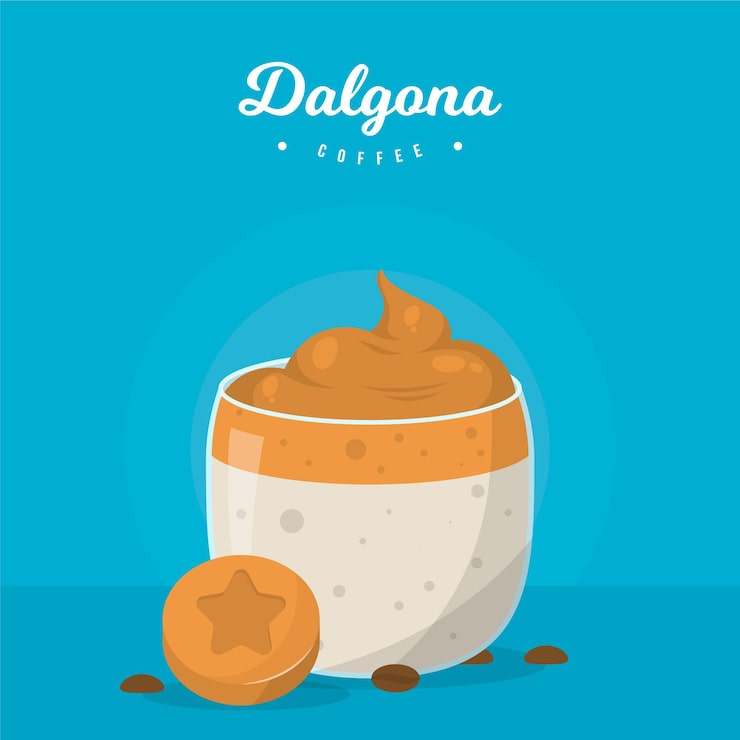 Miễn phí Vector cà phê dalgona