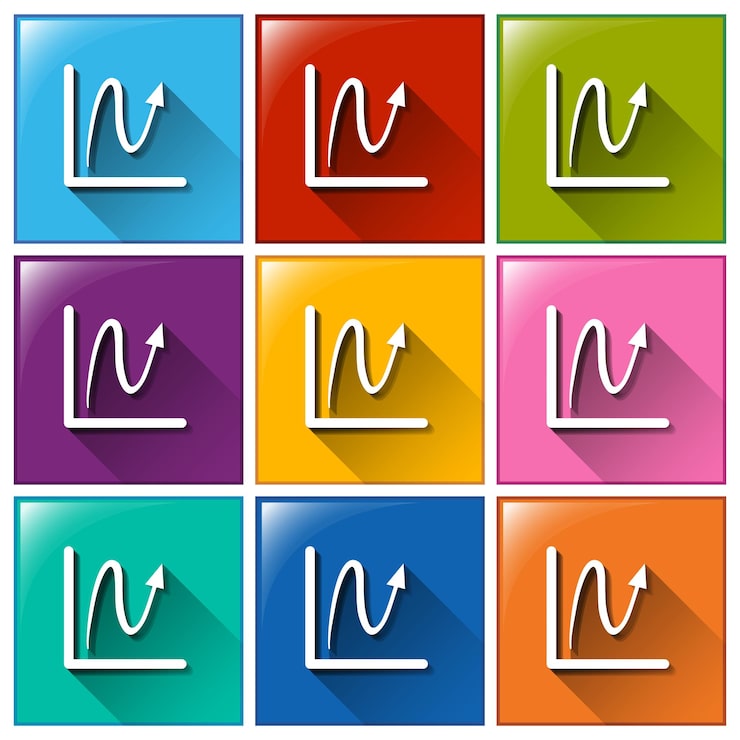 Miễn phí Vector các nút có đồ thị đường