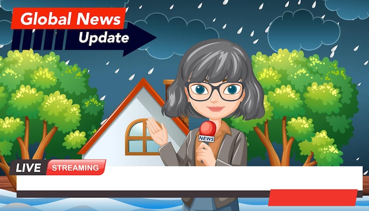 Miễn phí Vector cảnh phát sóng tin tức toàn cầu động
