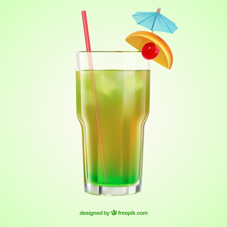 Miễn phí Vector cocktail ngon theo phong cách chân thực