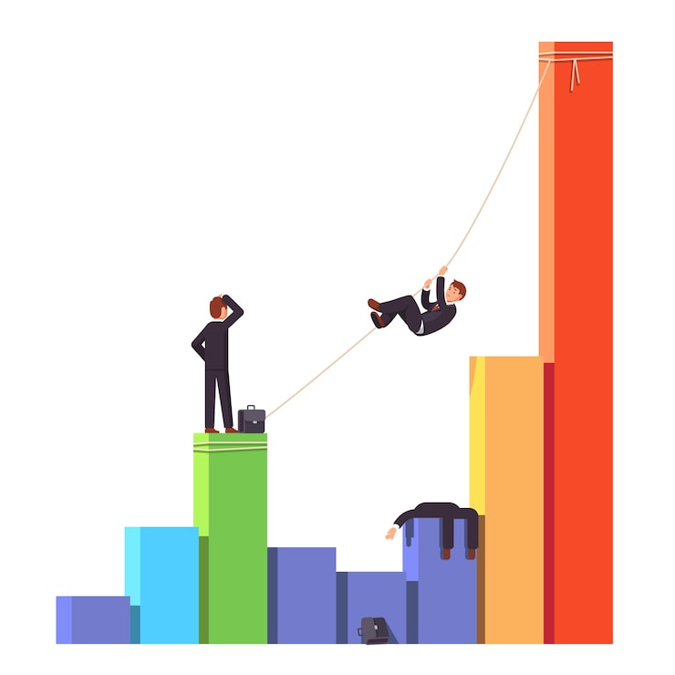 Miễn phí Vector đối thủ đã chết. khái niệm rủi ro kinh doanh