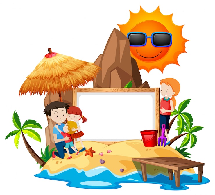 Miễn phí Vector gia đình trên khung trắng đảo