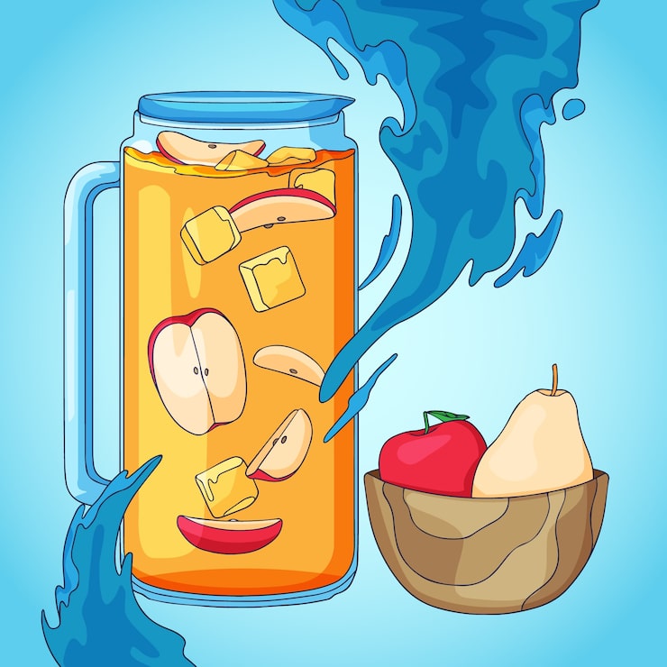 Miễn phí Vector hình ảnh minh họa cider vẽ tay