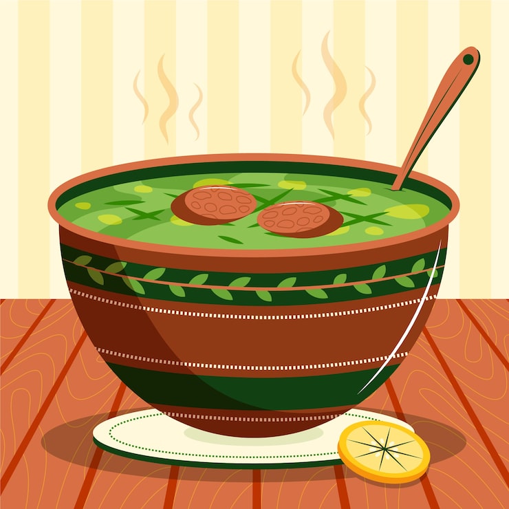 Miễn phí Vector hình ảnh minh họa vẽ tay món caldo verde