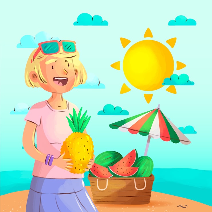 Miễn phí Vector hình minh họa màu nước cho lễ kỷ niệm ferragosto