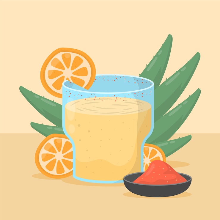 Miễn phí Vector hình minh họa mezcal tươi mát vẽ tay