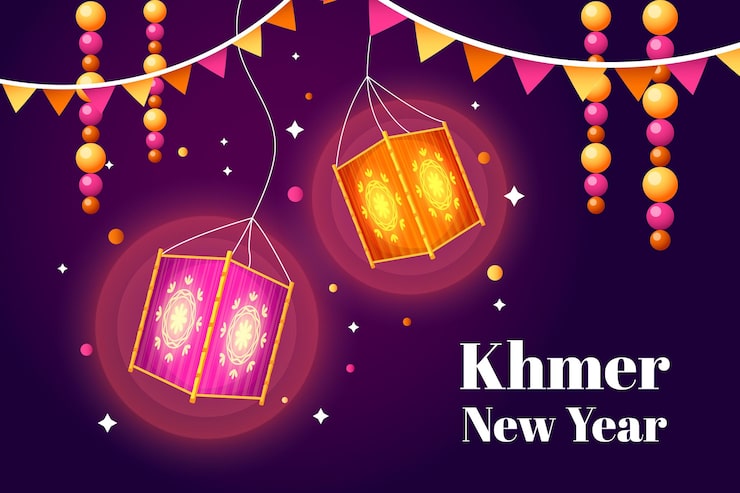Miễn phí Vector hình minh họa tết khmer chi tiết