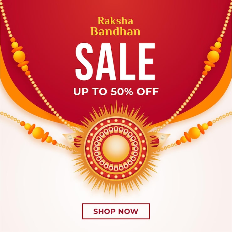 Miễn phí Vector khái niệm bán hàng raksha bandhan