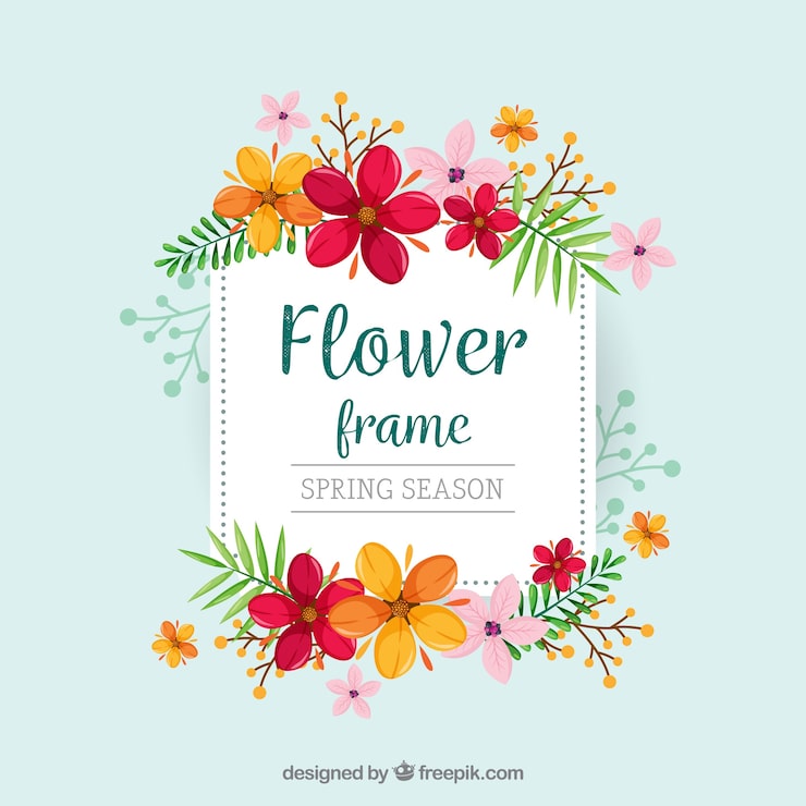 Miễn phí Vector khung hoa mùa xuân